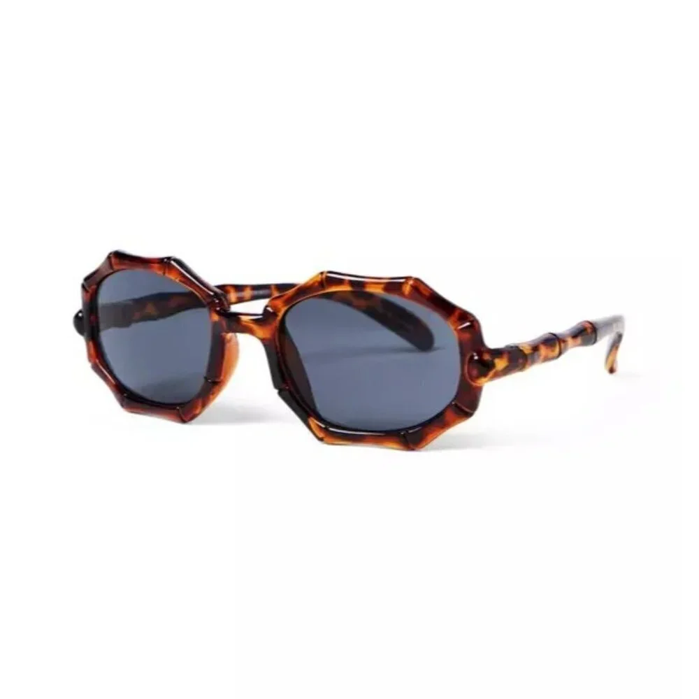 Janie and Jack Toddler Girls Size 2-4 Years Tortoise‎ Bamboo Sunglasses in Brown